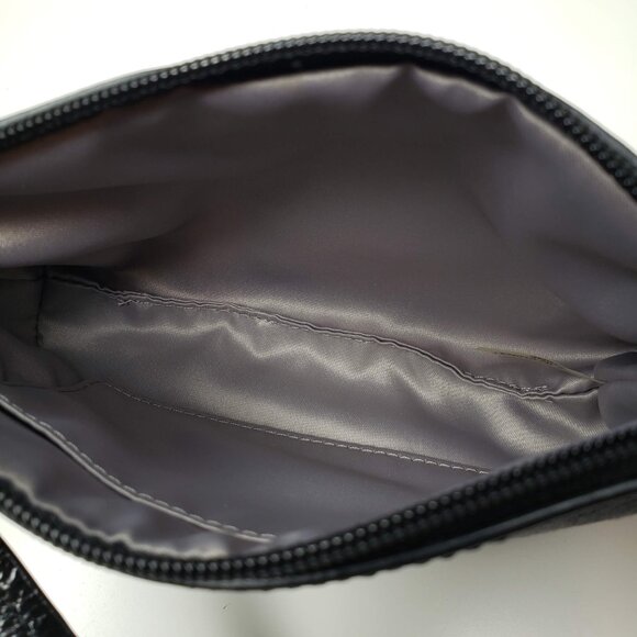 Coach Clutch Signature Embroidered Canvas Mini Wristlet Clutch Bag - Picture 7 of 8